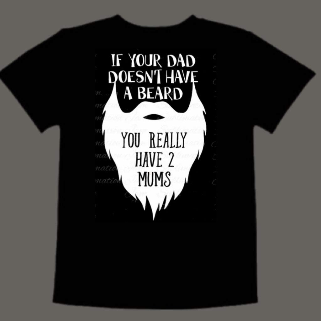 If your dad doesn’t have a beard, you really have 2 mums (kids)