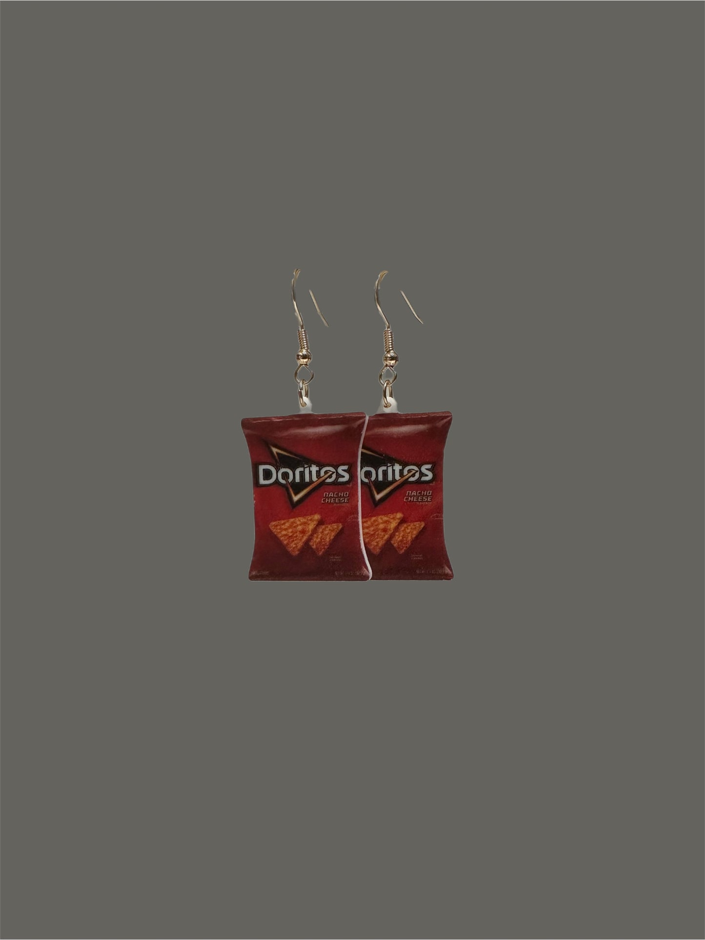 Dorito bag earrings