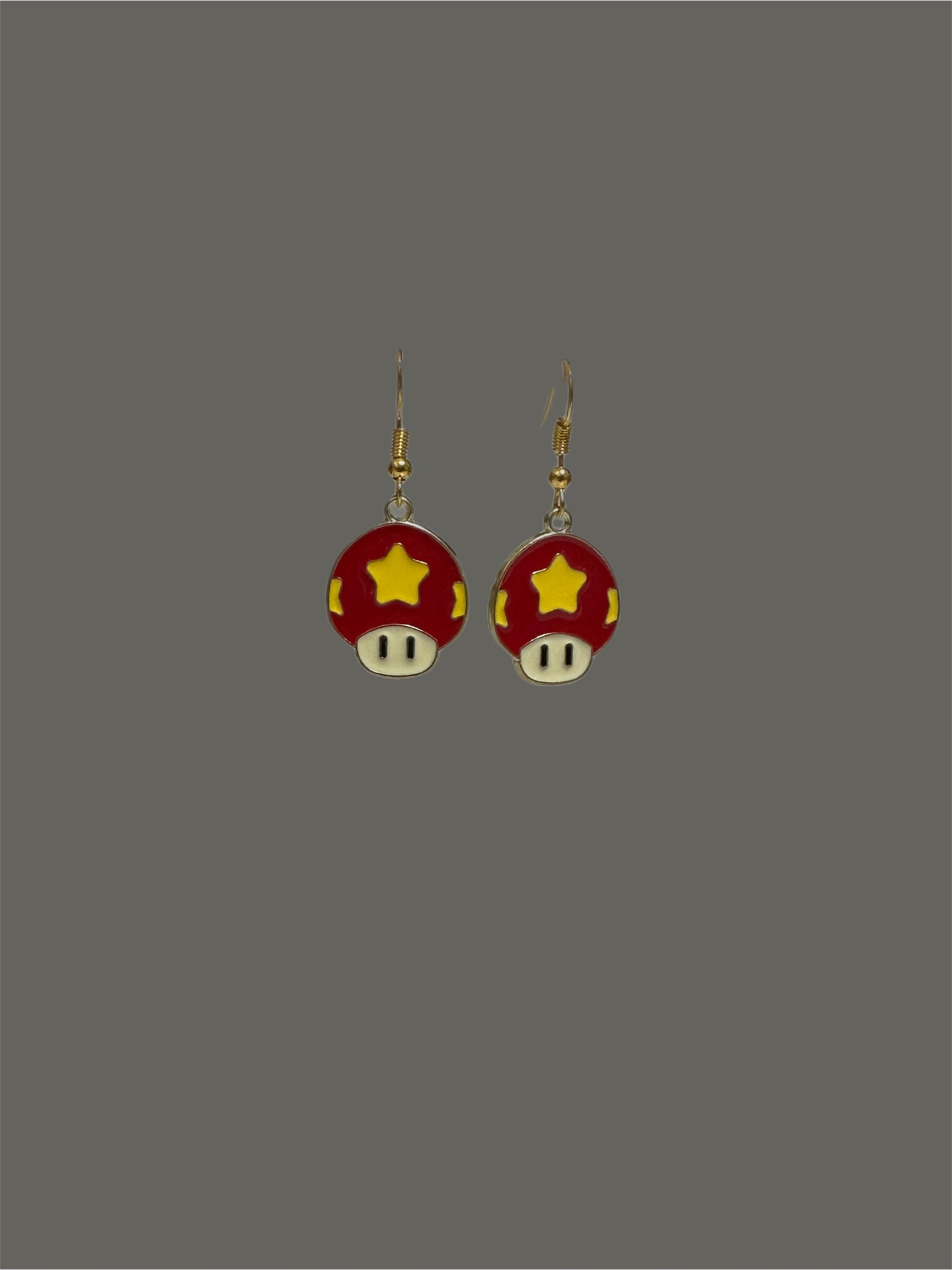 Mario kart toad earrings
