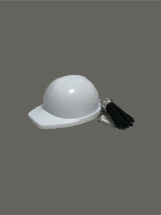 Hard hat bottle opener keychain