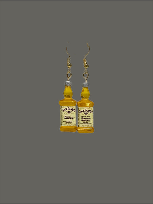 Jack Daniel’s bottle earrings