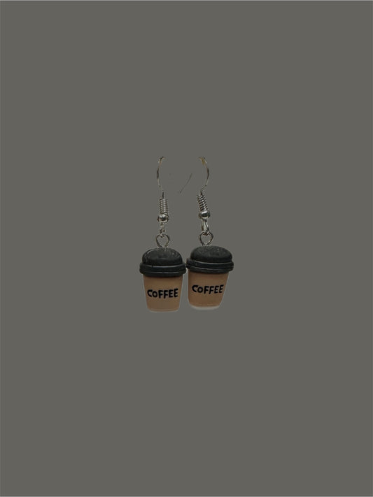 Coffee earrings