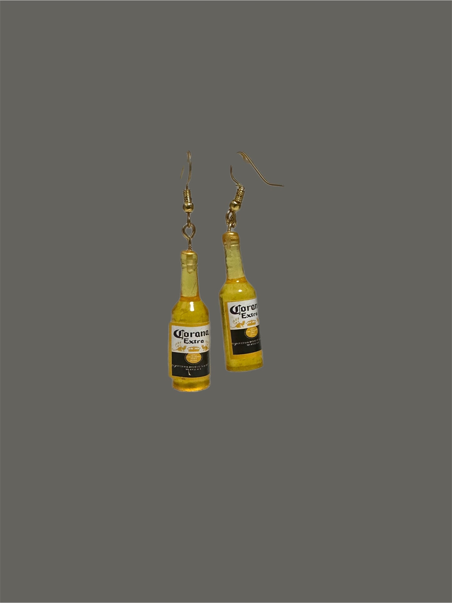 Corona bottle earrings