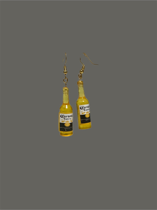 Corona bottle earrings