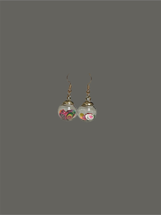 Fruit bauble ￼earrings