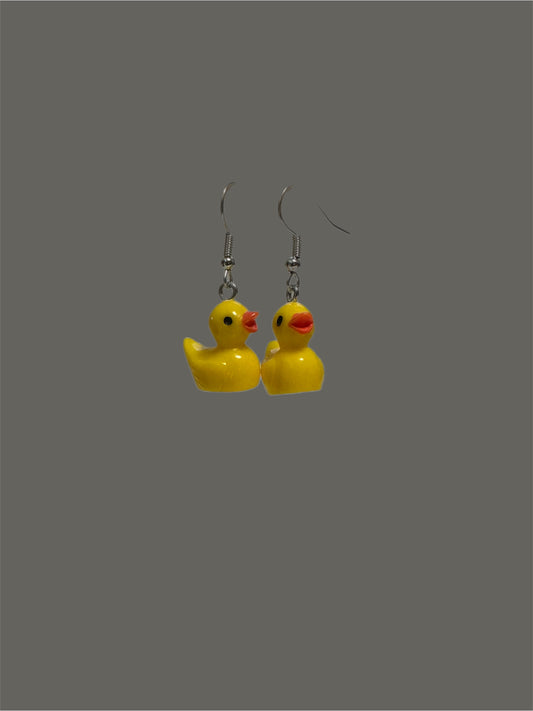 Rubber ducky earrings