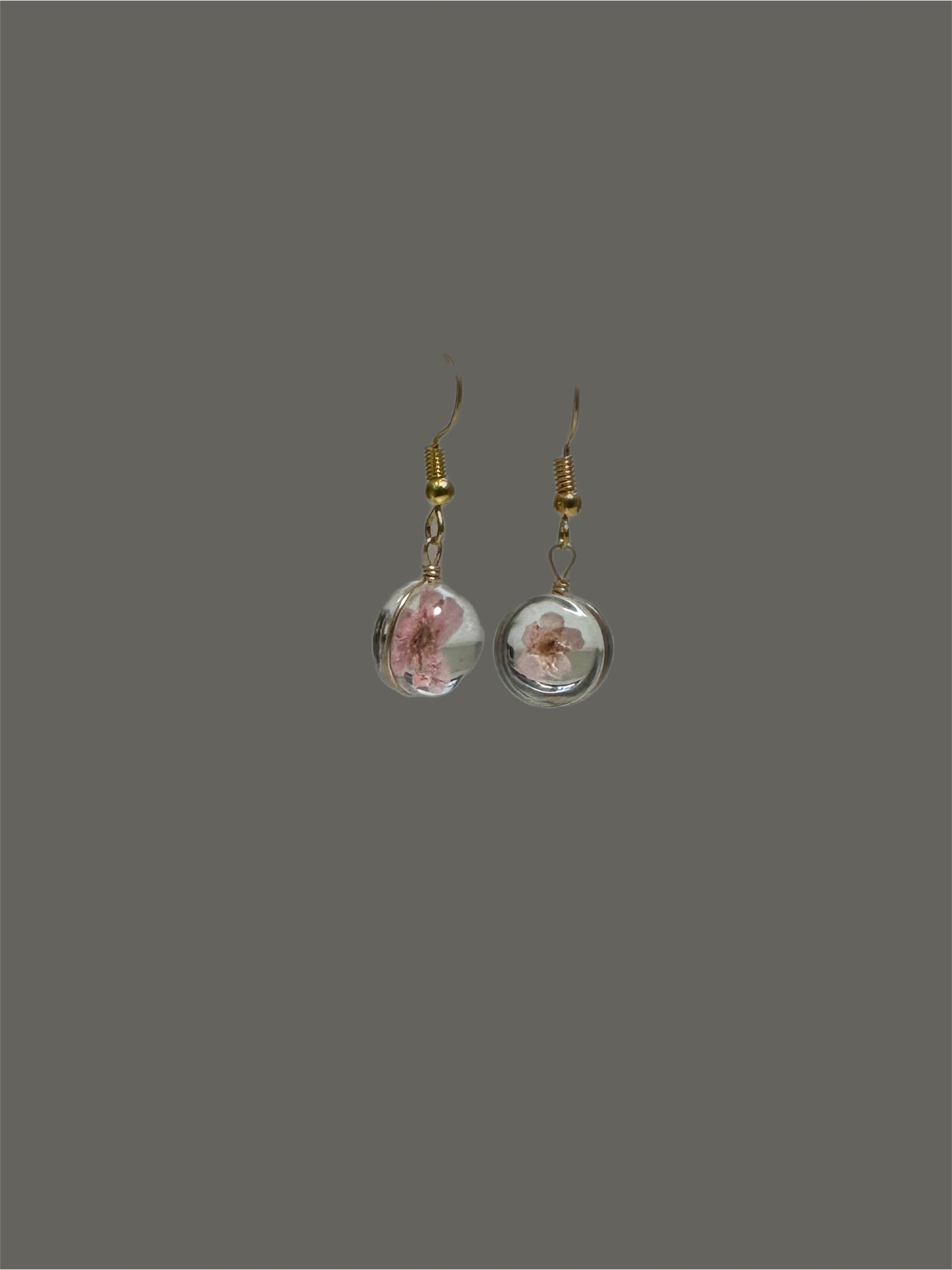 Flower bauble ￼ earrings